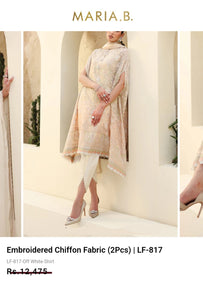 Mariab Duppta Luxe Chiffon Embroidered
