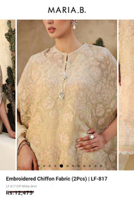 Mariab Duppta Luxe Chiffon Embroidered