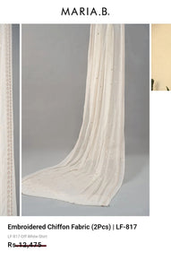 Mariab Duppta Luxe Chiffon Embroidered