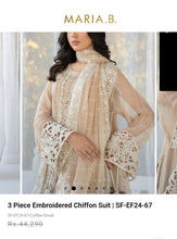 Load image into Gallery viewer, Mariab 4-Piece Ready to Wear Chiffon Hand work Embellished
