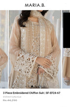 Load image into Gallery viewer, Mariab 4-Piece Ready to Wear Chiffon Hand work Embellished
