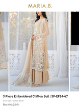 Load image into Gallery viewer, Mariab 4-Piece Ready to Wear Chiffon Hand work Embellished
