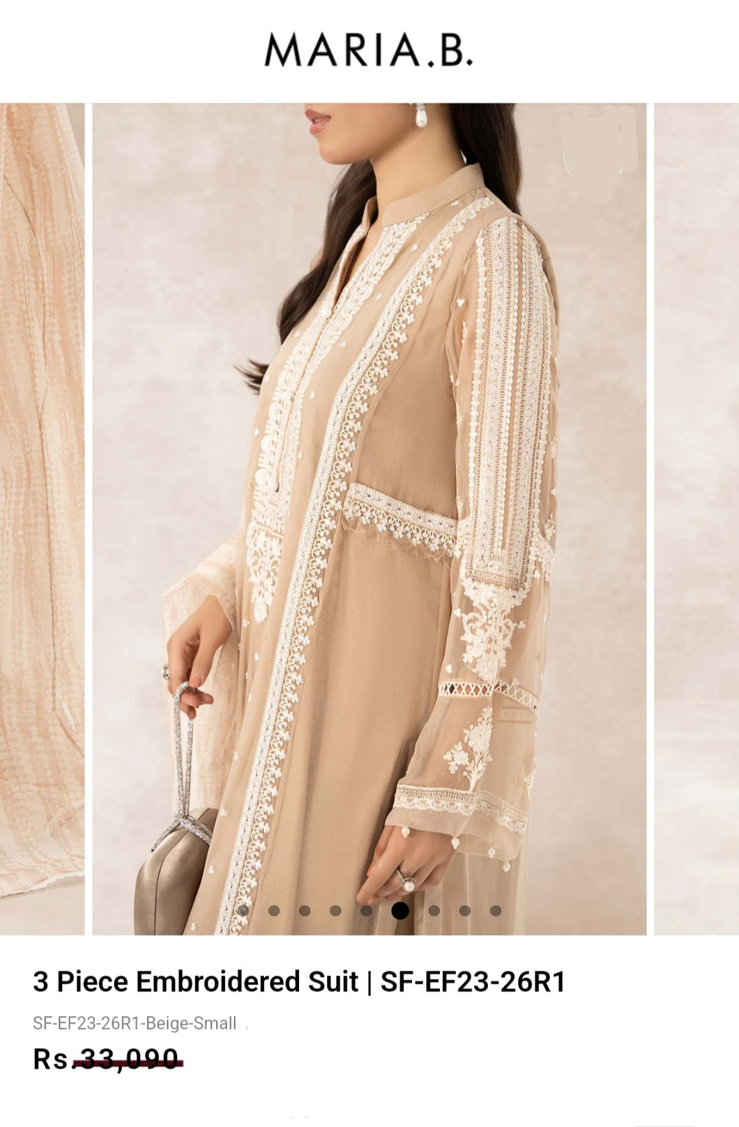 Mariab sleeves pair chiffon