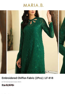 Mariab Duppta Luxe Chiffon Embroidered