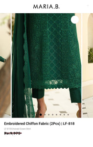Mariab Duppta Luxe Chiffon Embroidered