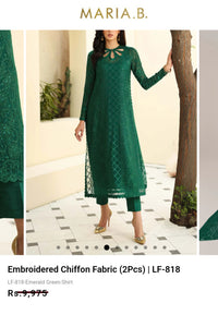 Mariab Duppta Luxe Chiffon Embroidered