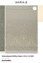 Load image into Gallery viewer, Mariab Fabric Luxe Embroidered Chiffon
