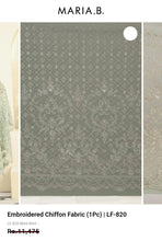 Load image into Gallery viewer, Mariab Fabric Luxe Embroidered Chiffon
