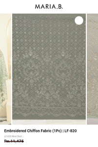 Mariab Fabric Luxe Embroidered Chiffon