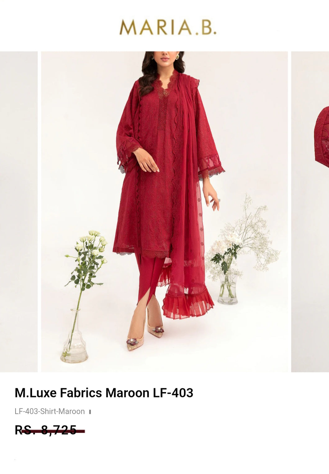 Mariab Fabric Luxe Chicken Kari Lawn