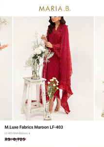 Mariab Fabric Luxe Chicken Kari Lawn