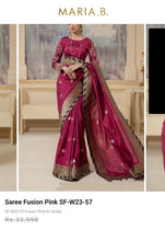Load image into Gallery viewer, Mariab Saree Ready to Wear Banarsi Style
