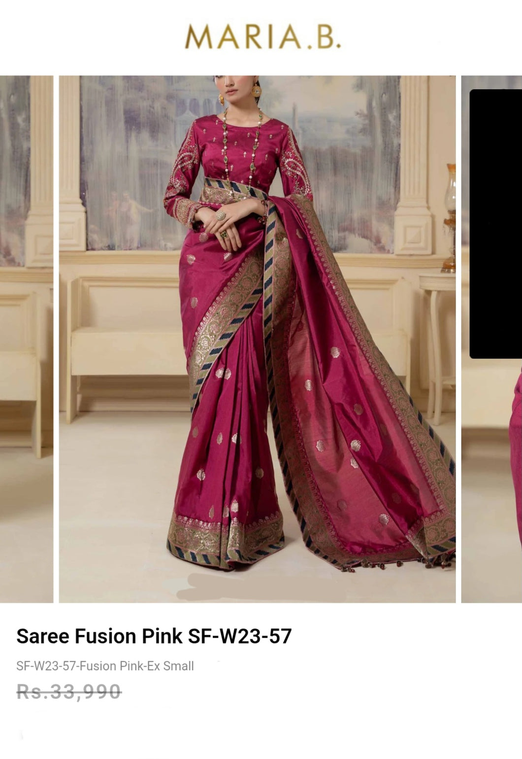 Mariab Saree Ready to Wear Banarsi Style