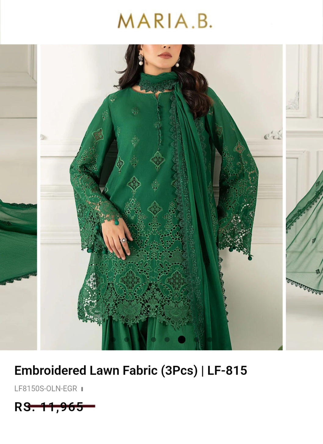 Mariab Shirt Luxe Schiffli Embroidery