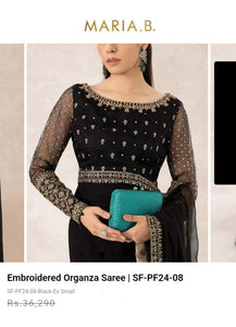 Mariab Saree Ready to Wear Chiffon