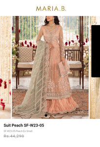 Mariab Lehnga Crushed Ready to Wear