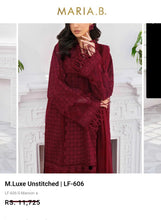 Load image into Gallery viewer, Mariab Fabric Luxe Tarkashi Schiffli Embroidered Lawn
