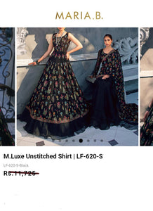 Mariab Fabric Luxe Embroidered Chiffon