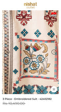 Load image into Gallery viewer, Nishat 2-Piece Embroidered Satin
