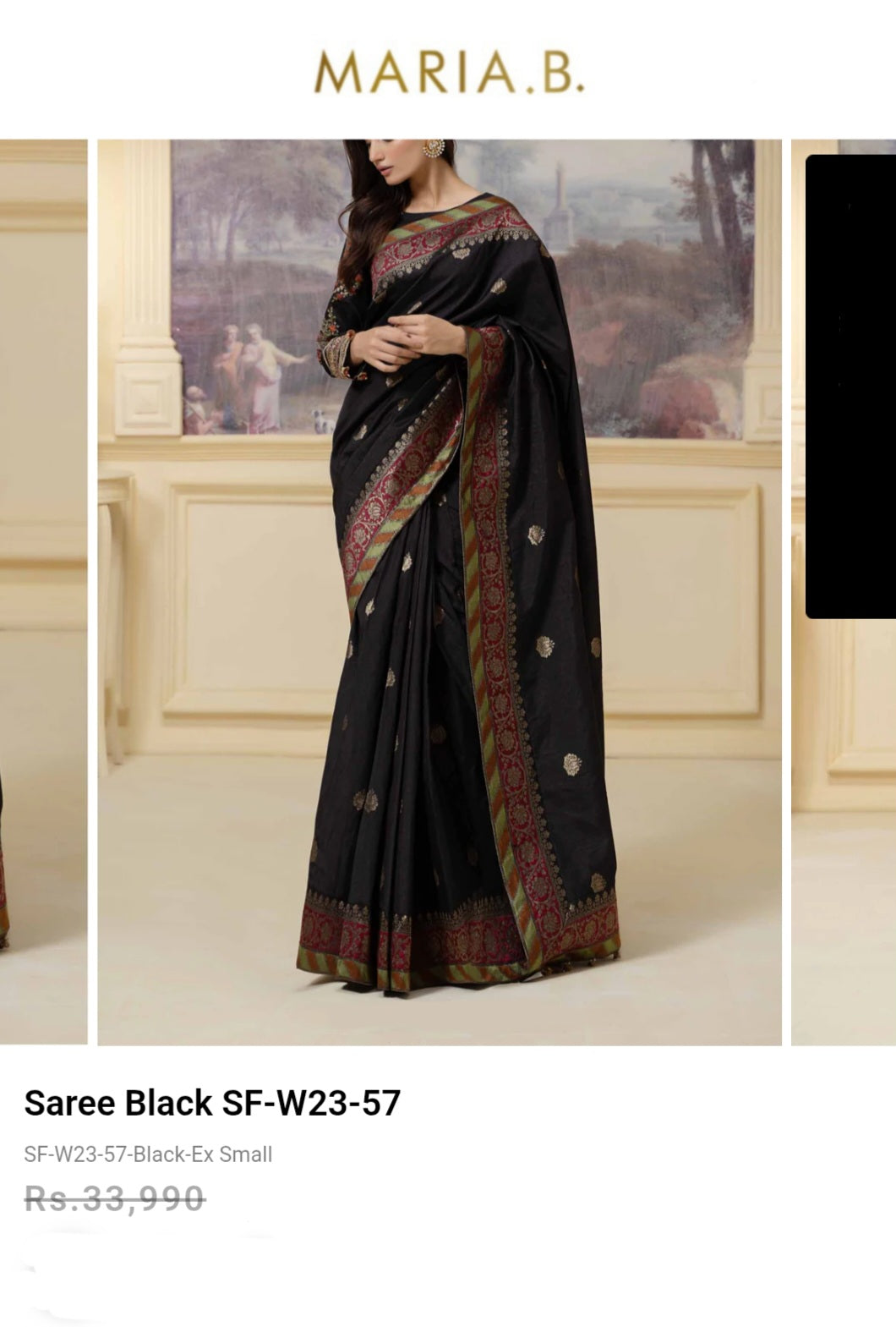 Mariab Saree Ready to Wear Banarsi Style