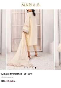 Mariab Fabric Luxe Lawn Embroidered