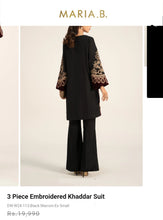 Load image into Gallery viewer, Mariab 3-Piece Ready to Wear Velvet Appliqued
