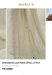 Mariab shirt Luxe Lawn Embroidered