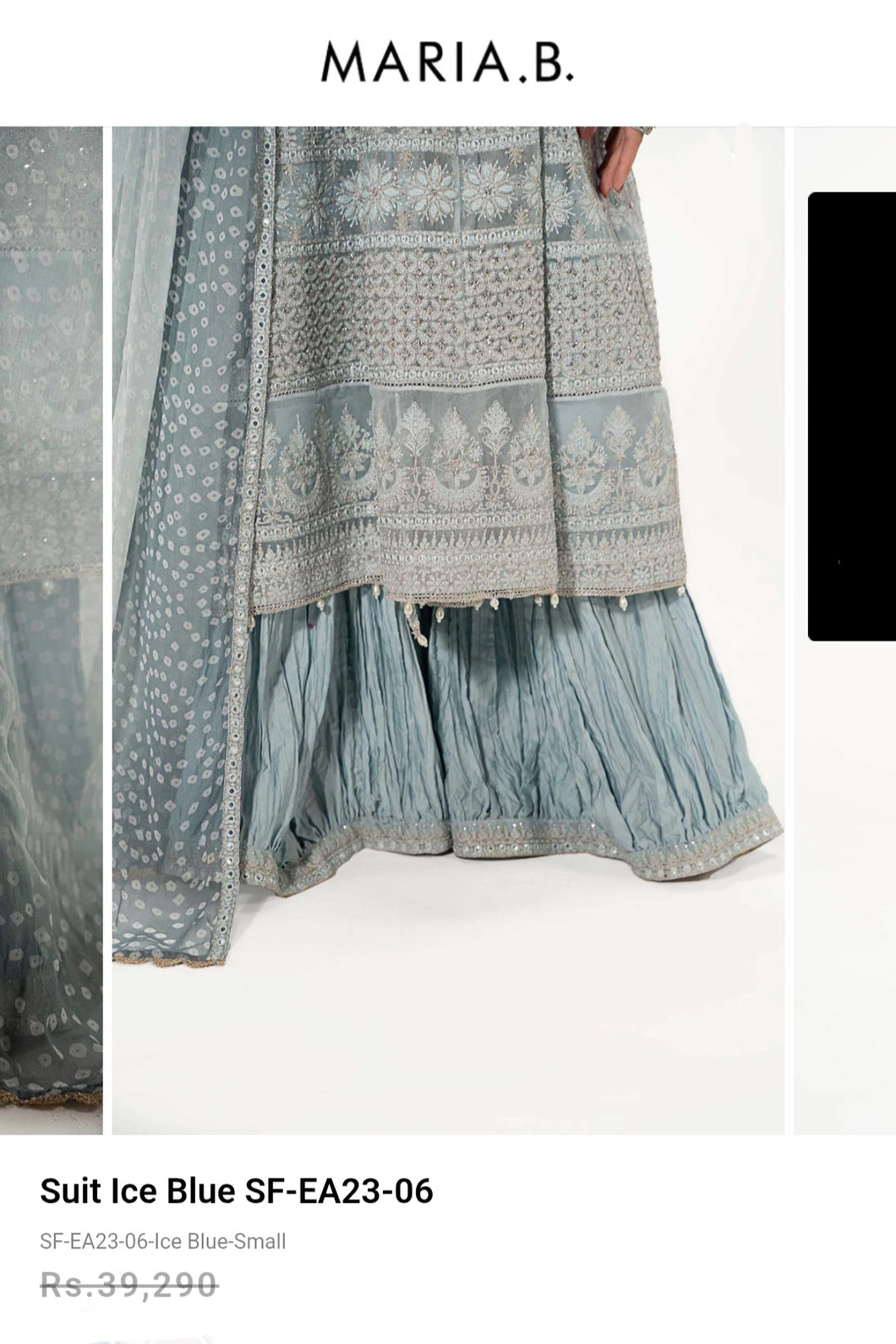 Mariab Lehnga Crushed Ready to Wear