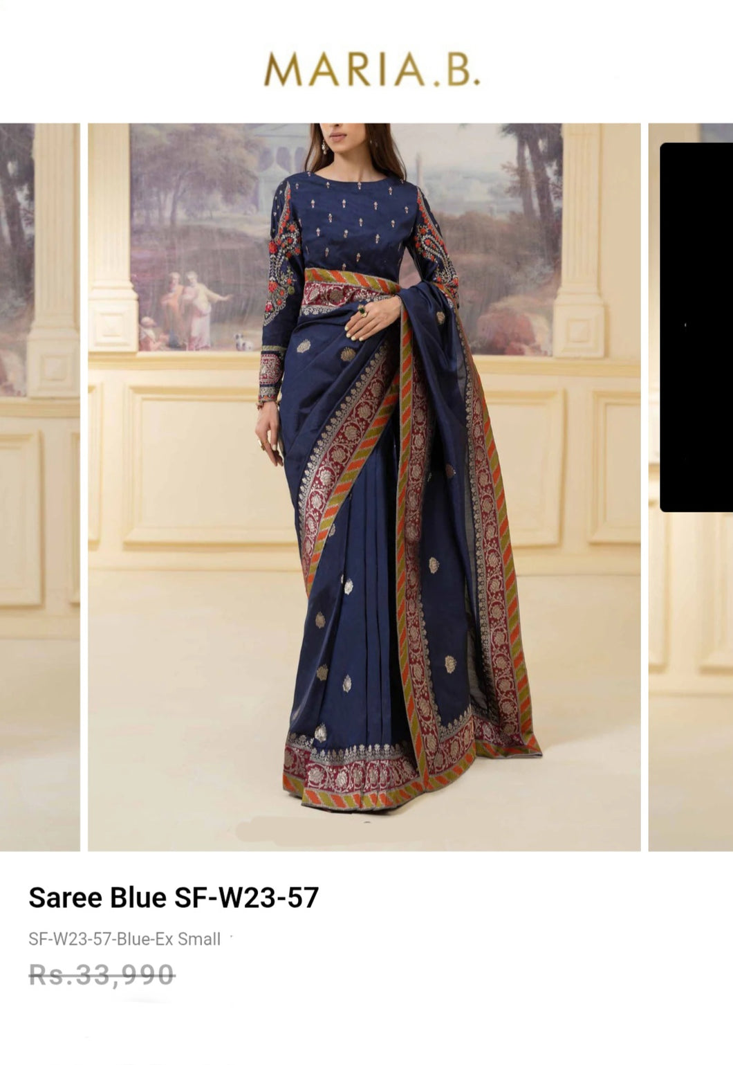 Mariab Saree Ready to Wear Banarsi Style