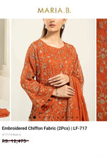 Load image into Gallery viewer, Mariab Duppta Luxe Chiffon Embroidered
