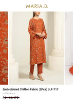Load image into Gallery viewer, Mariab Duppta Luxe Chiffon Embroidered
