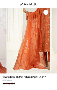 Mariab Duppta Luxe Chiffon Embroidered