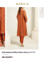 Load image into Gallery viewer, Mariab Duppta Luxe Chiffon Embroidered
