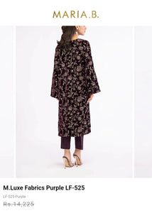 Mariab Fabric Luxe Embroidered Velvet