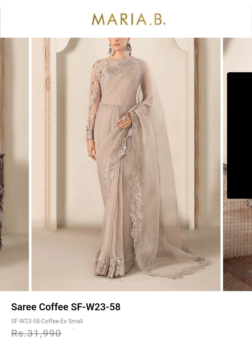 Mariab Saree Ready to Wear Complete