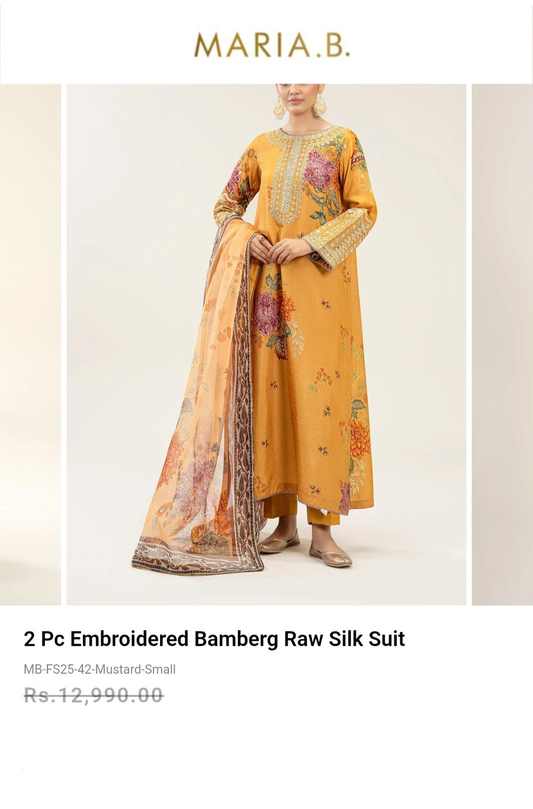 Mariab 2-Piece Ready to Wear Raw silk