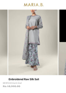 Mariab 2-Piece Ready to Wear Raw silk
