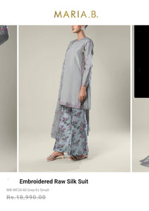 Mariab 2-Piece Ready to Wear Raw silk