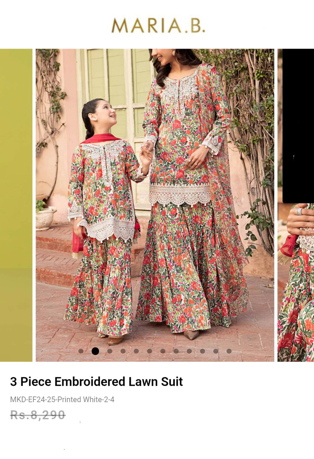 Mariab Trouser Gharara  kids / Ready To Wear