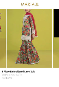 Mariab Trouser Gharara  kids / Ready To Wear