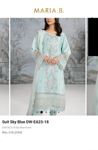 Mariab Fabric Embroidered Textured Lawn