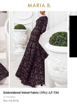 Load image into Gallery viewer, Mariab Fabric Luxe Embroidered Velvet

