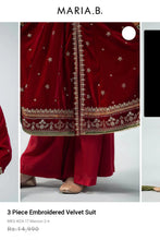 Load image into Gallery viewer, Mariab Frock Velvet Ready to wear
