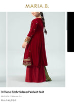 Load image into Gallery viewer, Mariab Frock Velvet Ready to wear
