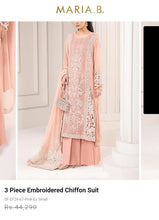 Load image into Gallery viewer, Mariab 4-Piece Ready to Wear Chiffon Hand work Embellished
