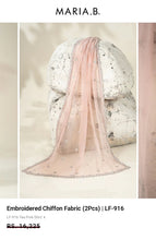 Load image into Gallery viewer, Mariab Duppta Luxe Embroidered Chiffon
