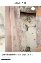 Load image into Gallery viewer, Mariab Duppta Luxe Embroidered Chiffon
