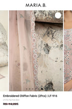 Load image into Gallery viewer, Mariab Duppta Luxe Embroidered Chiffon
