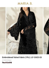 Load image into Gallery viewer, Mariab Fabric Luxe Embroidered Velvet
