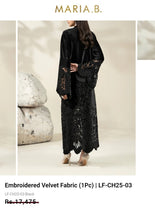 Load image into Gallery viewer, Mariab Fabric Luxe Embroidered Velvet
